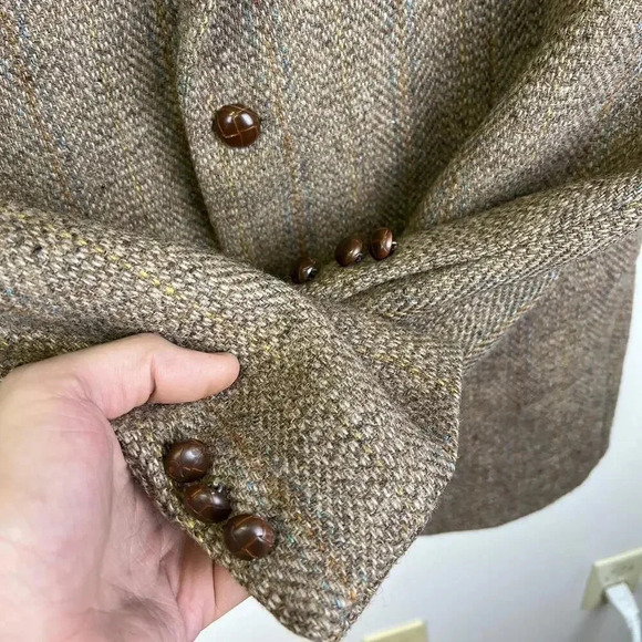 Classic Houndstooth Blazer Harris Tweed - Picture 4 of 7